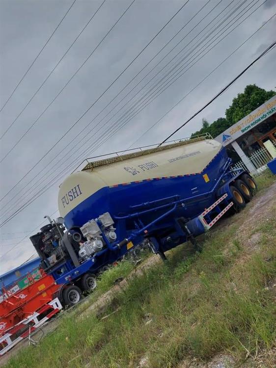 Sơ Mi Rơ Mooc Chở Xi Măng Fushi 46 Khối 8